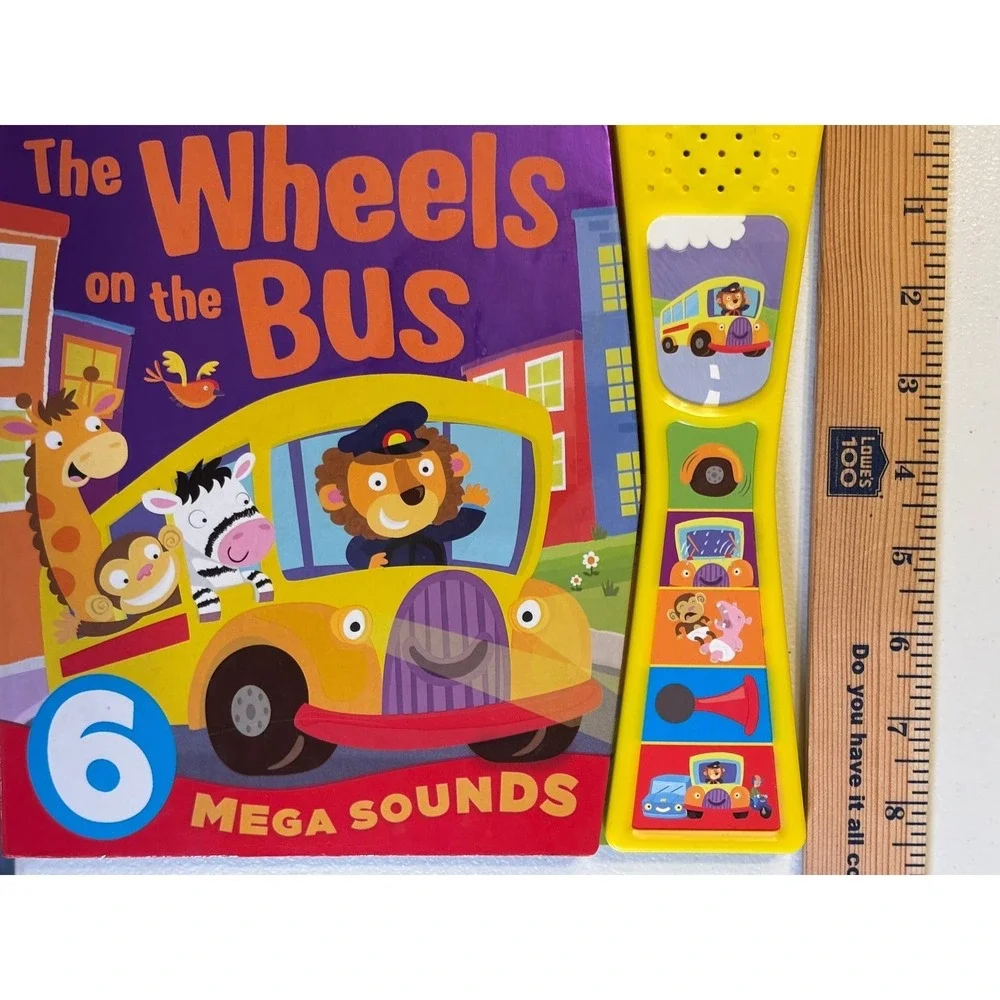 The Wheels on the Bus Mega Sounds Interactive Board Book for Kids Works well!